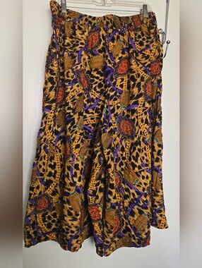 Vintage Leopard Tassel Short Pants